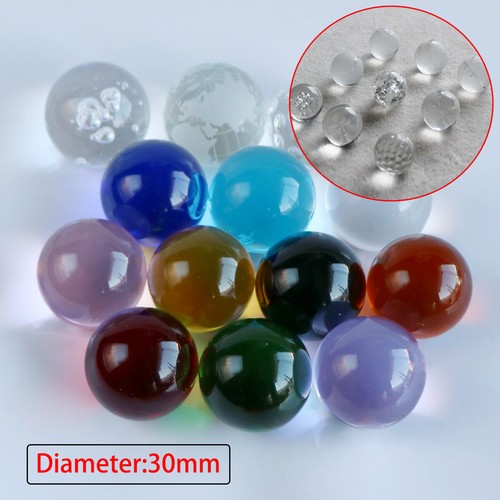 Clear crystal ball colorful - clear,